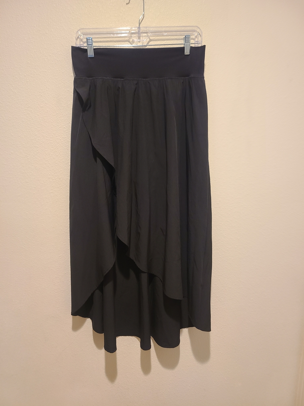 Black High-Low Ruffle Skirt - Women